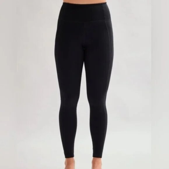 Girlfriend Collective Black Compression High-Rise‎ 7/8 Leggings Small NWT - Picture 1 of 12